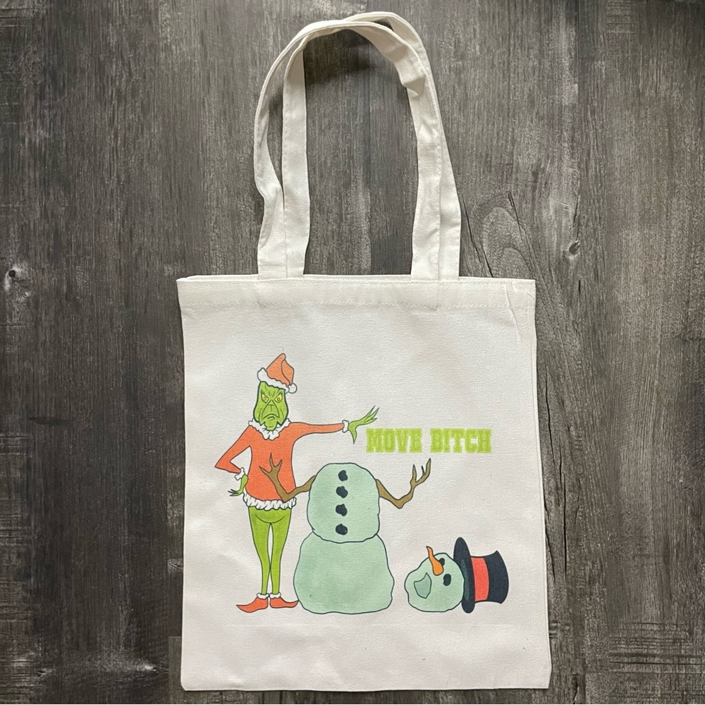 Grinch tote bag